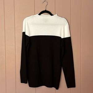 Eloquii mock neck colorblock sweater